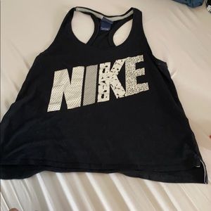 Black Nike workout tank